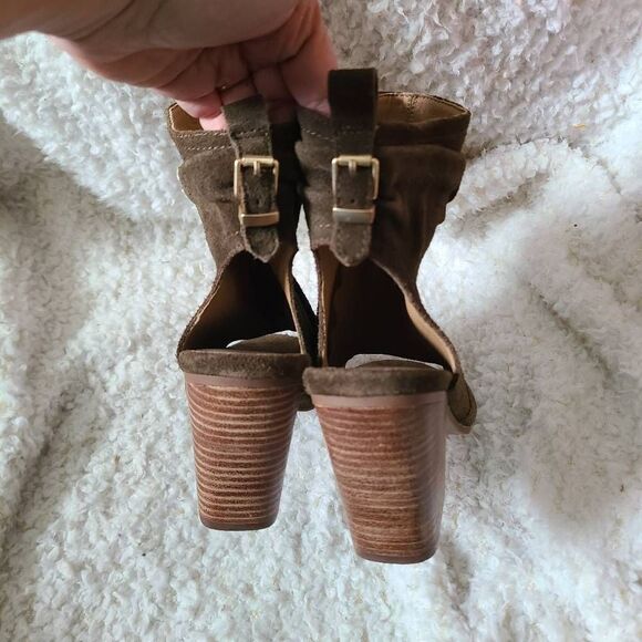 Latigo Arma Open Toe Leather Booties sz 9 - Picture 7 of 9